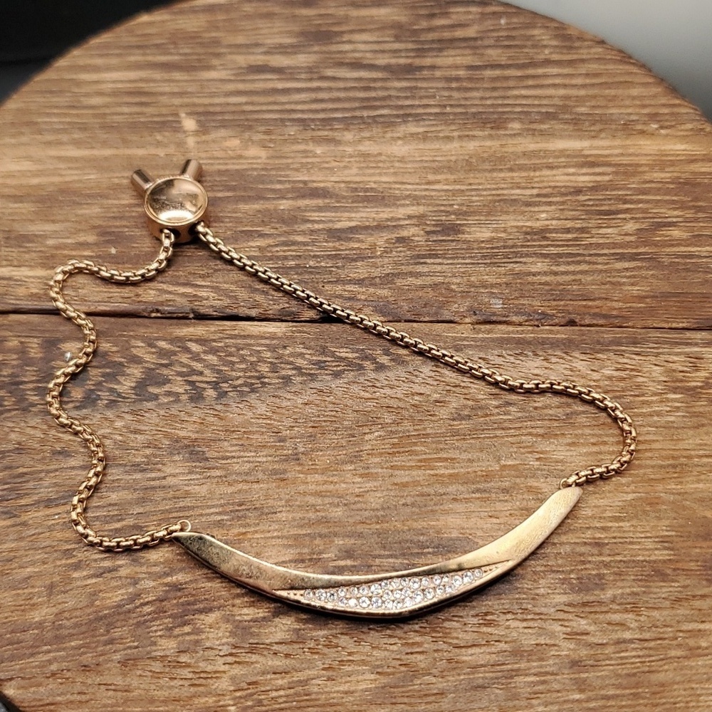 Michael kors copper gold tone slider bracelet adjustable  B2819 designer‎